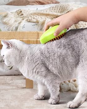 猫　毛づくろい Amazon.co.jp: 猫ブラシスチーム 3-in-1 蒸し猫ブラシ 猫の蒸れ